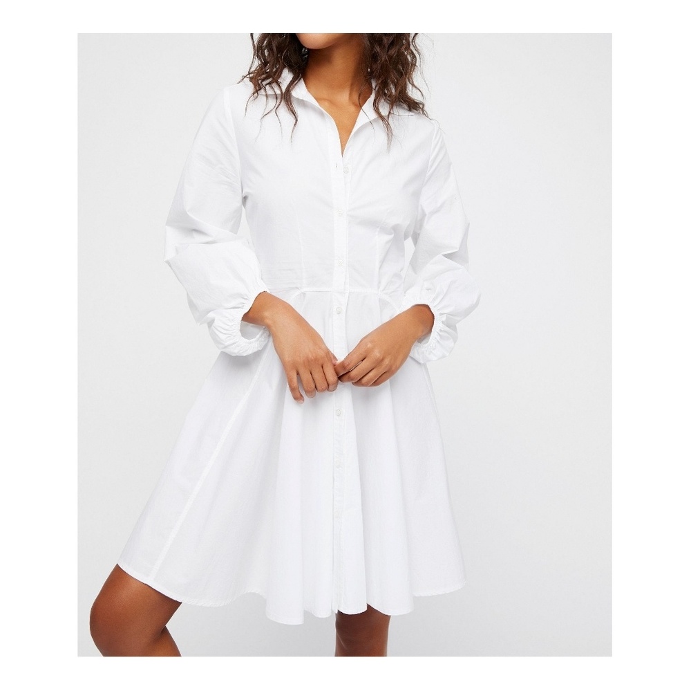 Free People Button Down Flare Tunic